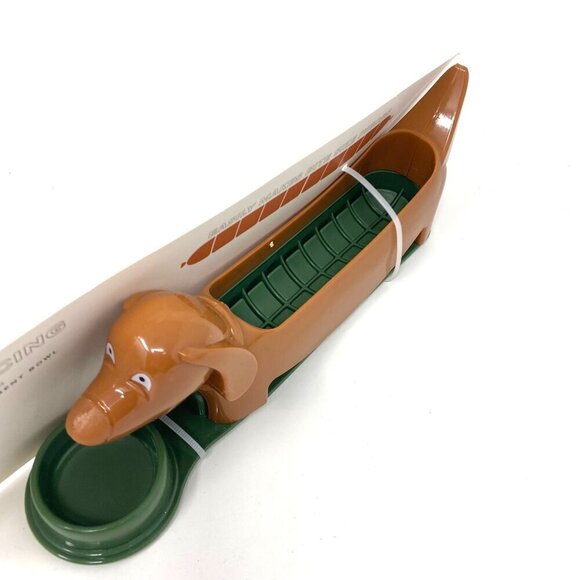 NWT Target Dachshund Hot Dog Slicer Condiment Bowl Kids Snacks - Picture 3 of 6